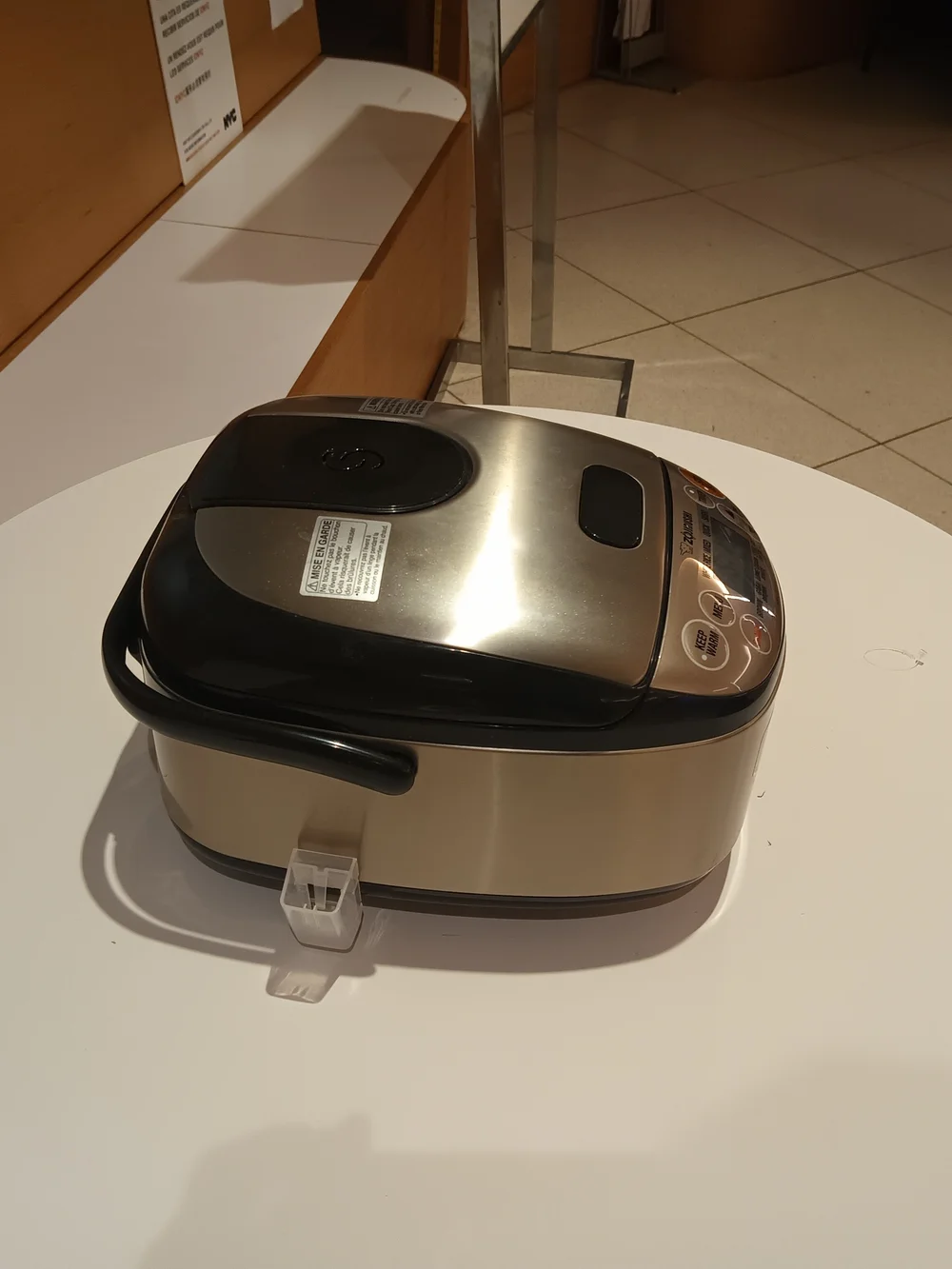 Electric Rice Cooker & Warmer - Stainless Silver